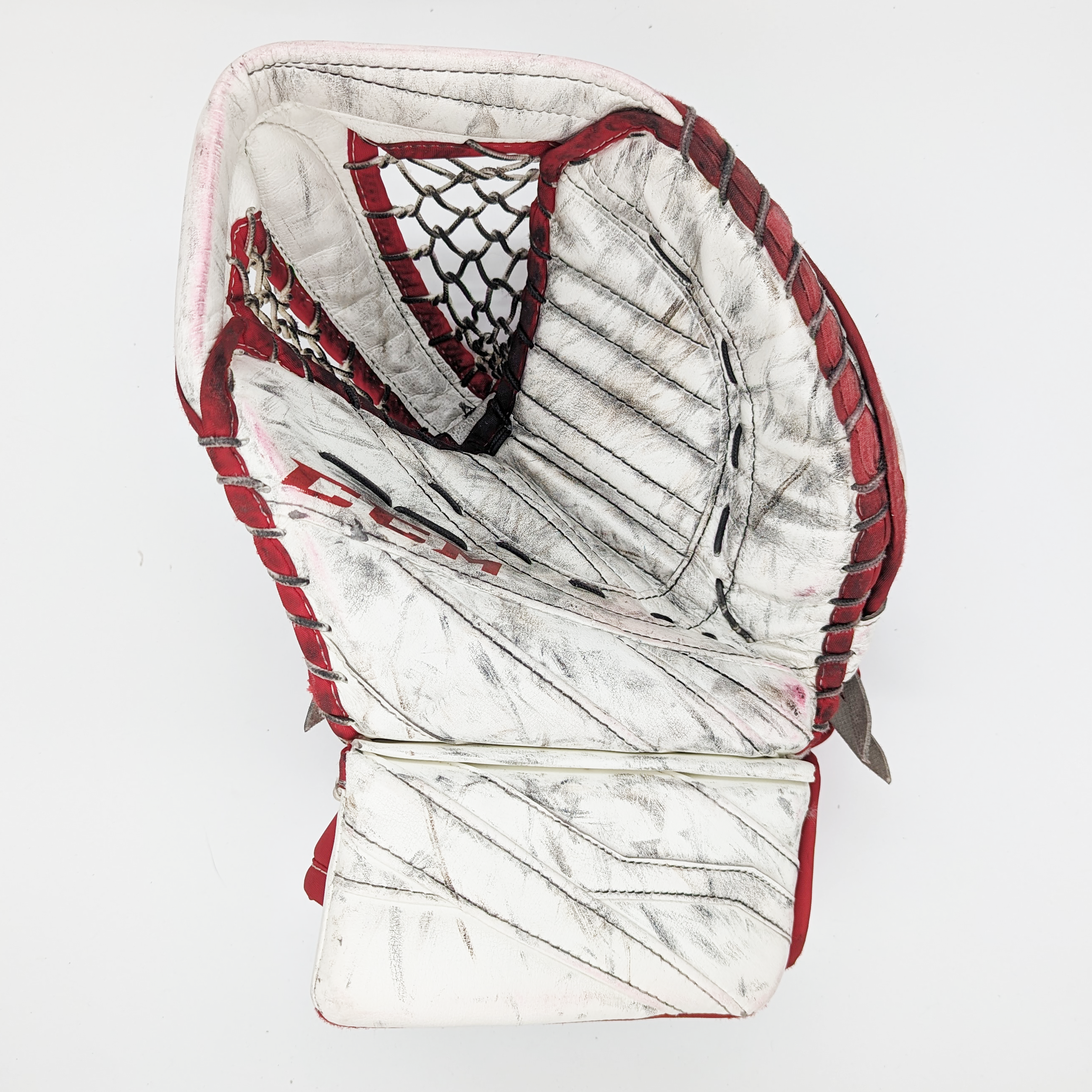 CCM Extreme Flex III - Gant de gardien d'occasion (blanc/rouge)